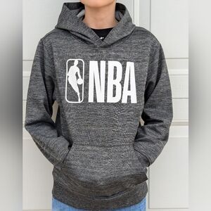 Boy's NBA Heather Gray Hoodie - Size M (10-12)